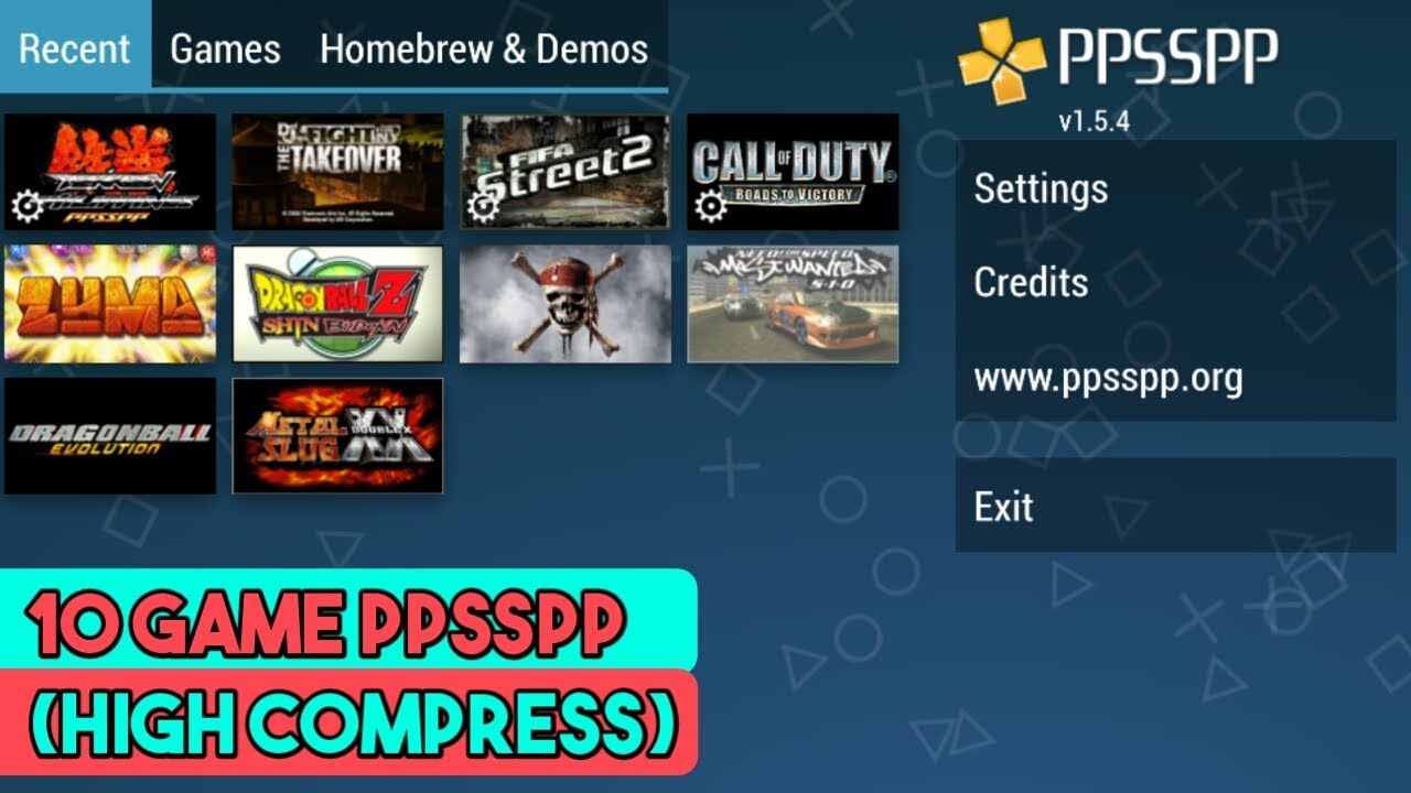 game files for ppsspp